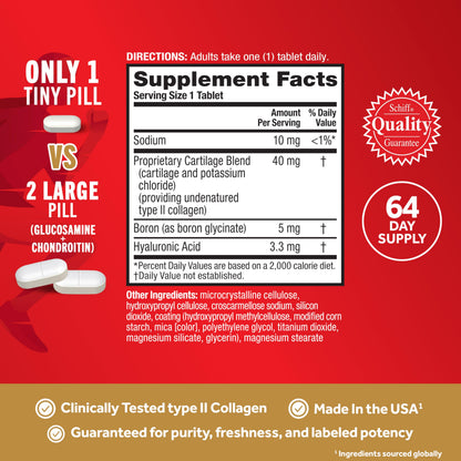 Move Free Ultra 64 tablets premium joint health formula display