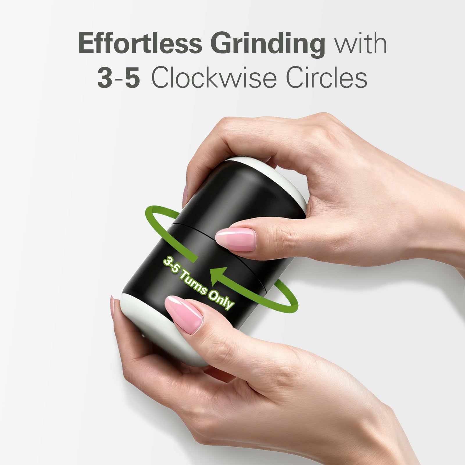 DEPAD manual tablet grinder showing internal semi-circular pestle mechanism