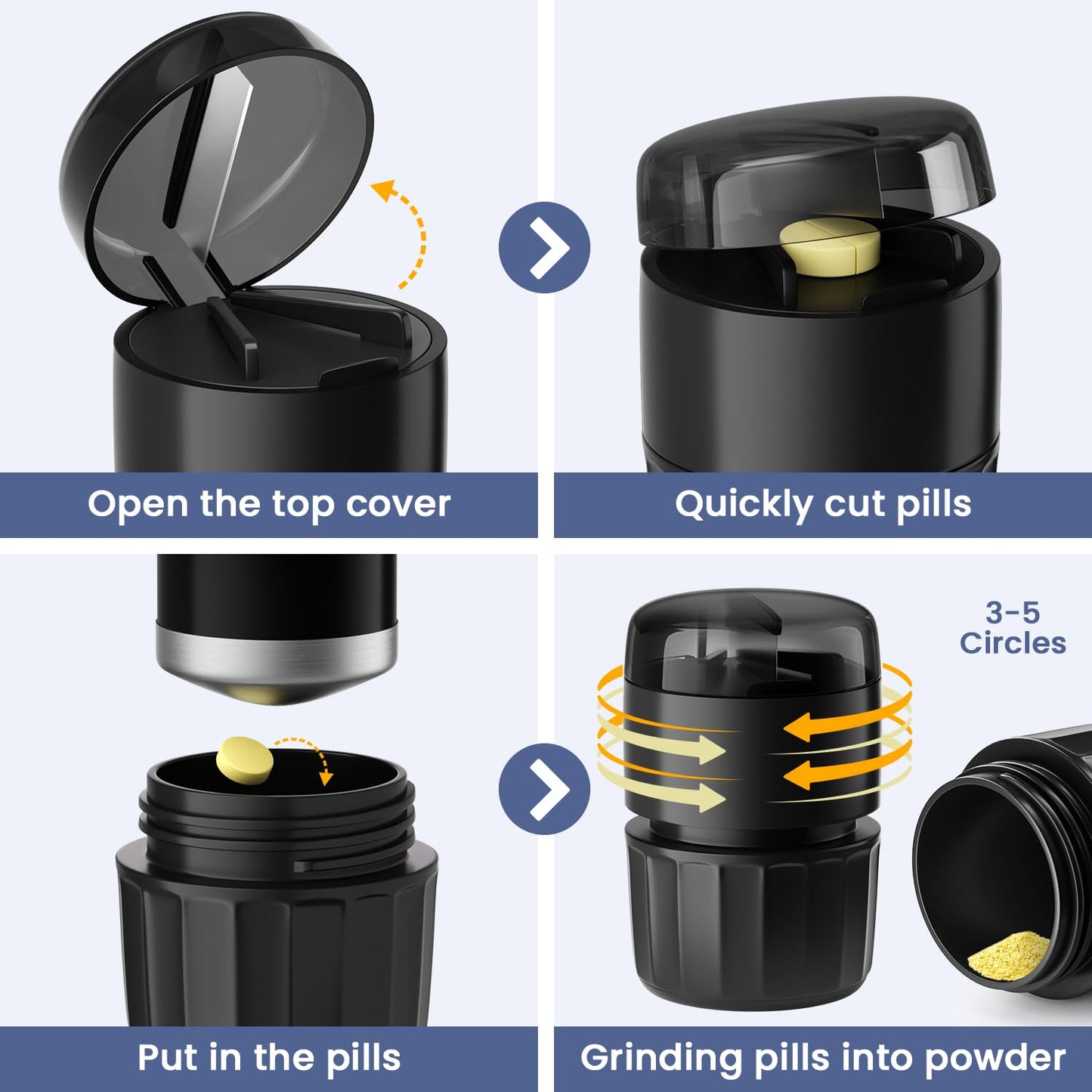 Renmingfed pill storage box compartment filled with various daily healthcare tablets