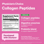 Side view of the 8.67 ounce imported collagen peptides bottle highlighting the DigeSEB absorption feature.