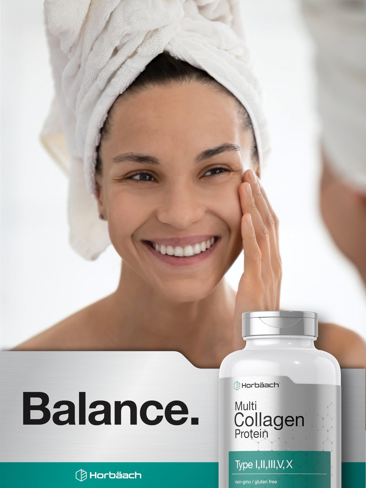 Horbäach beauty and joint health supplement authentic imported bottle details.