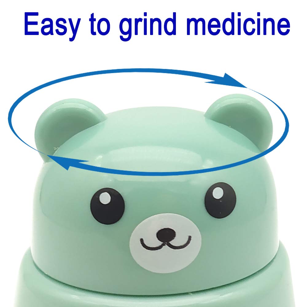 CoaGu portable medicine grinder crushing pills into smooth fine powder