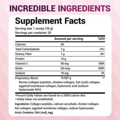Authentic USA imported Dr. Berg unflavored collagen supplement container