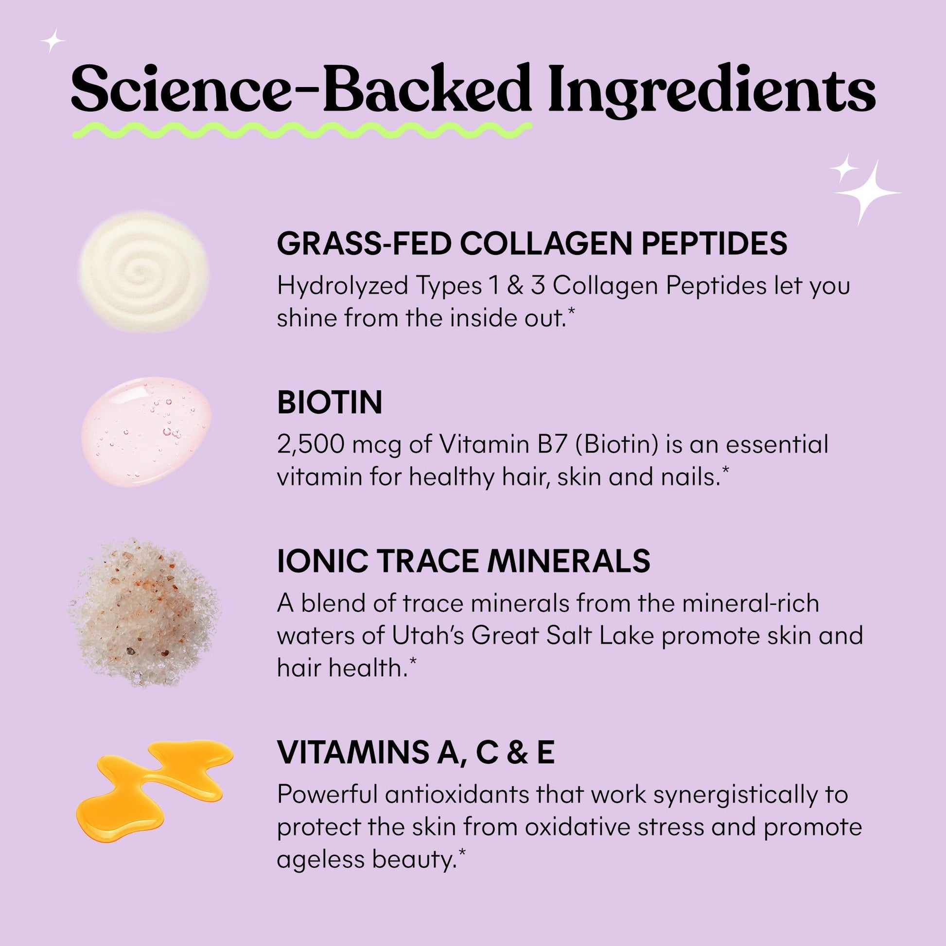 Close up of peach flavored multi collagen peptides gummies on a neutral background