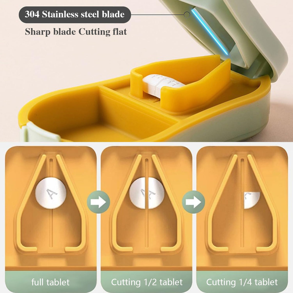 FANSTINOW portable medical tool highlighting the built in two compartment back storage box for pills