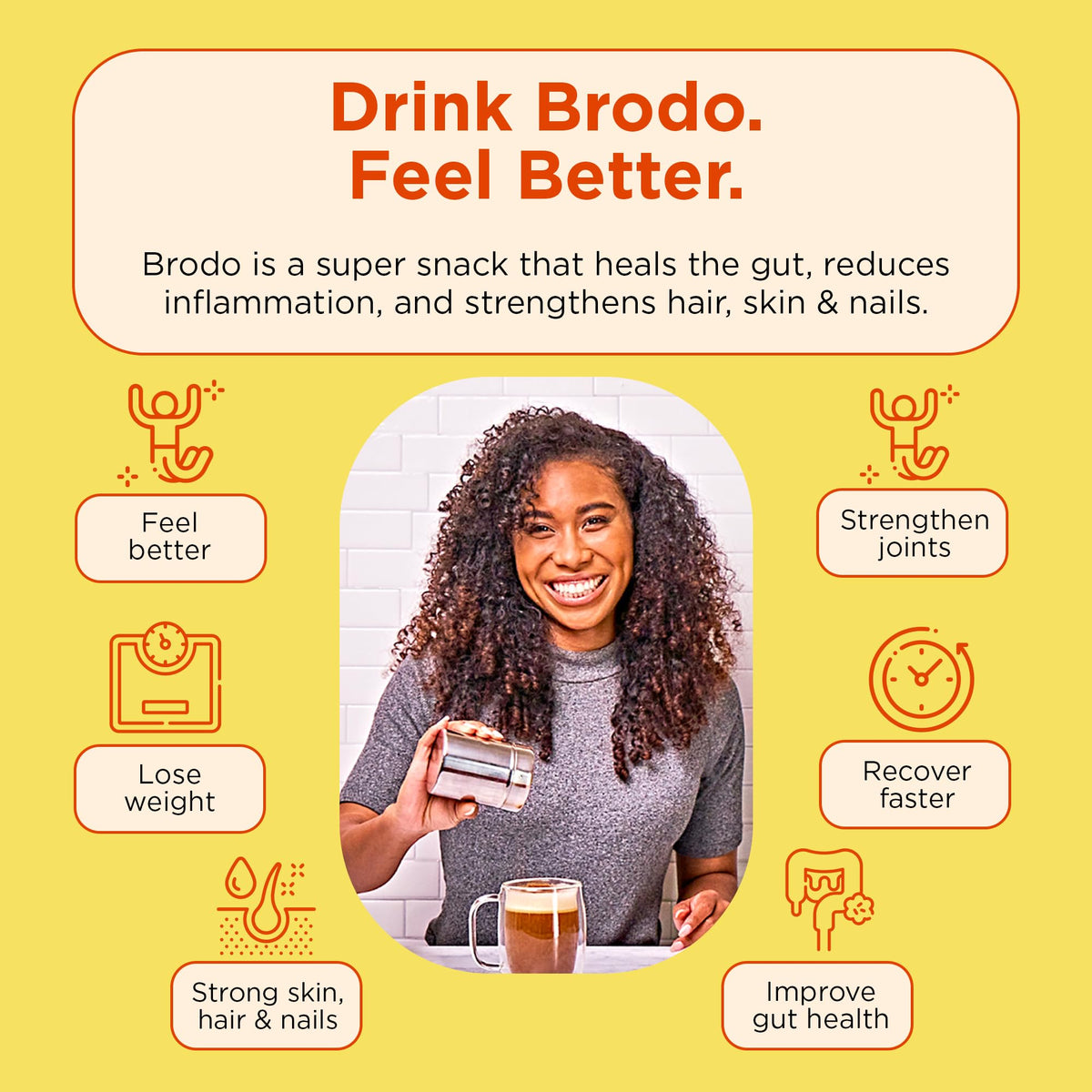 Brodo pasture raised chicken bone broth packaging showing paleo and keto certifications