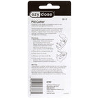 Ezy Dose plastic pill splitter demonstrating built in storage compartment