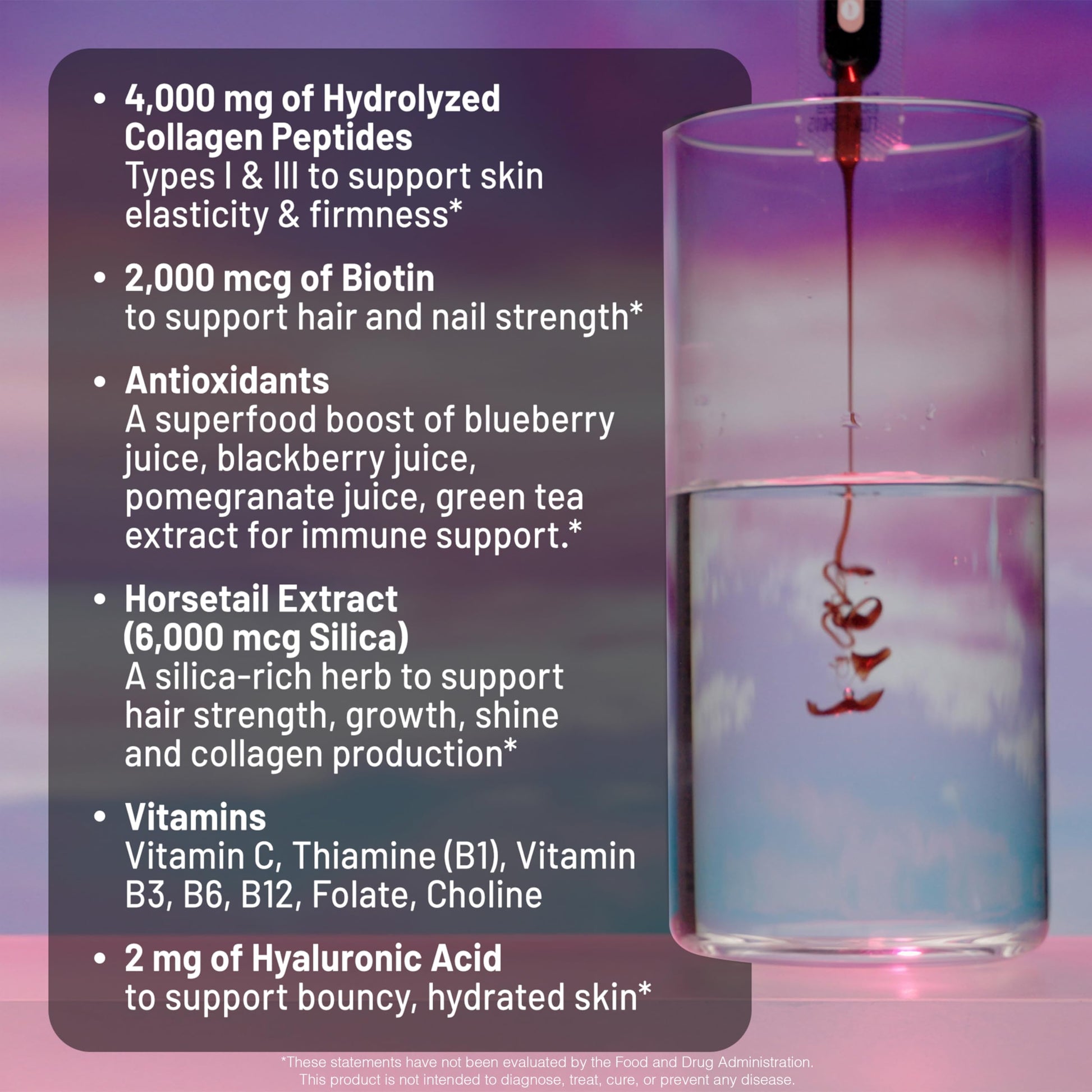 NatureWise Mixed Berry liquid collagen tubes box showing supplement facts