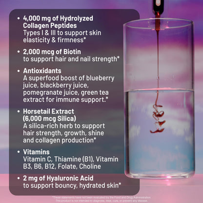 NatureWise Mixed Berry liquid collagen tubes box showing supplement facts