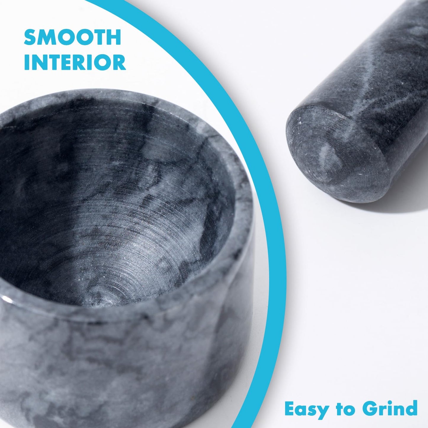 Fasolahome ergonomic stone tablet pulverizer being used to grind large vitamins into fine powder