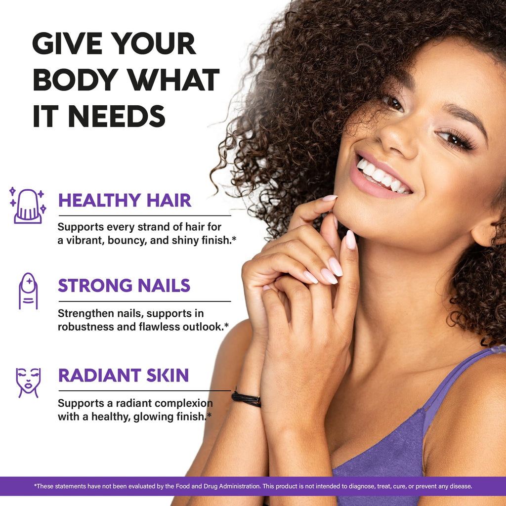 NutraHarmony extra strength biotin and collagen liquid supplement nutritional facts and dietary labels
