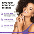 NutraHarmony extra strength biotin and collagen liquid supplement nutritional facts and dietary labels
