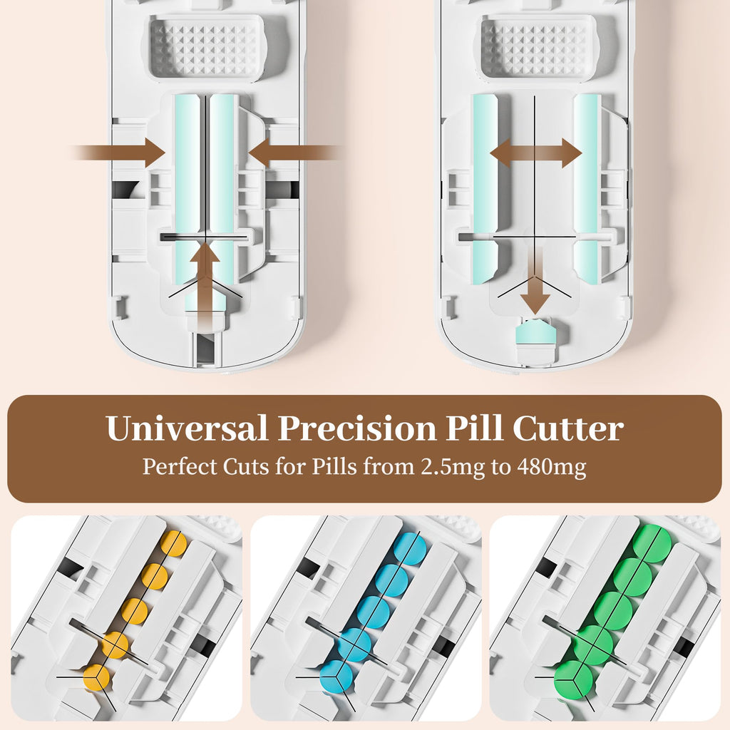 MKTWVG 3-in-1 medical tool demonstrating how to use the removable grinding component for powdering tablets