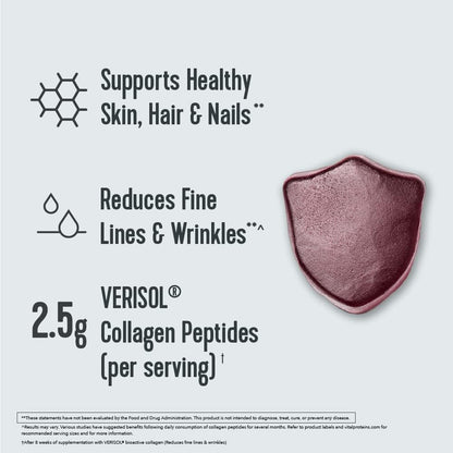 Close up of Vital Proteins grape flavored collagen gummy texture
