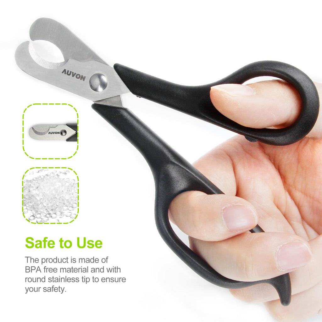 Authentic AUVON prescription tablet divider cutting a round vitamin in half