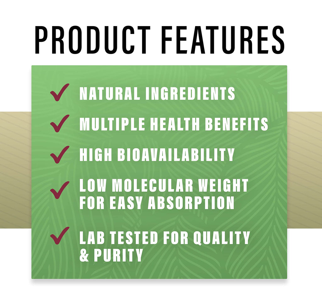High protein unflavored collagen peptides dietary supplement container on a clean kitchen counter.
