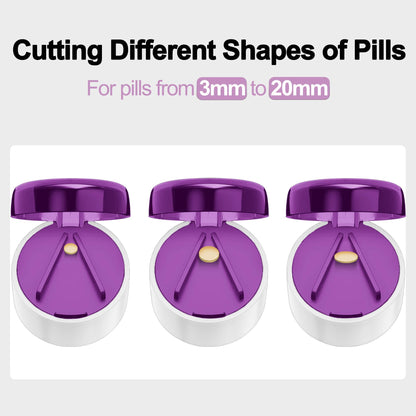 DUBSTAR multi functional pillbox storage compartment opened up showcasing individual dose organization