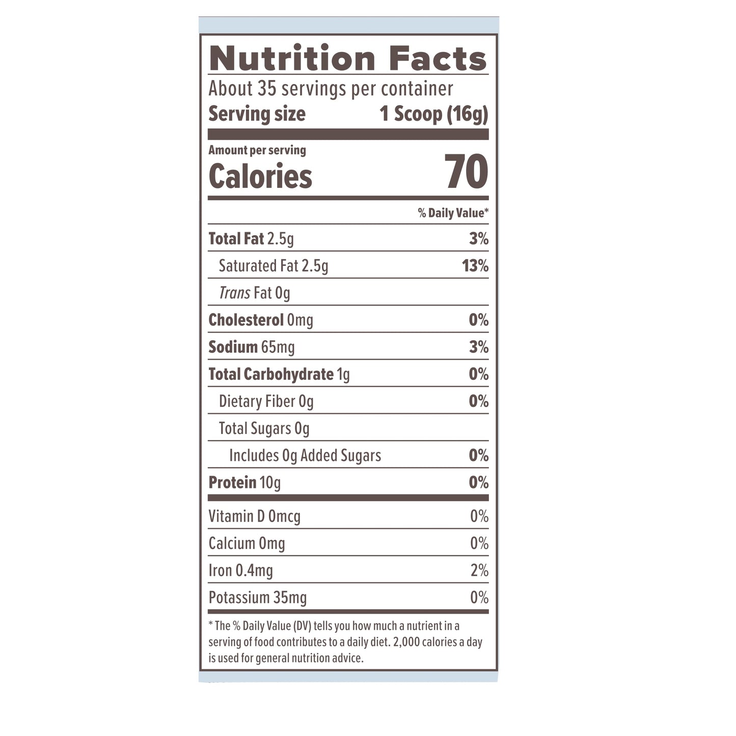 Primal Kitchen vanilla collagen peptide powder supplement nutrition facts label
