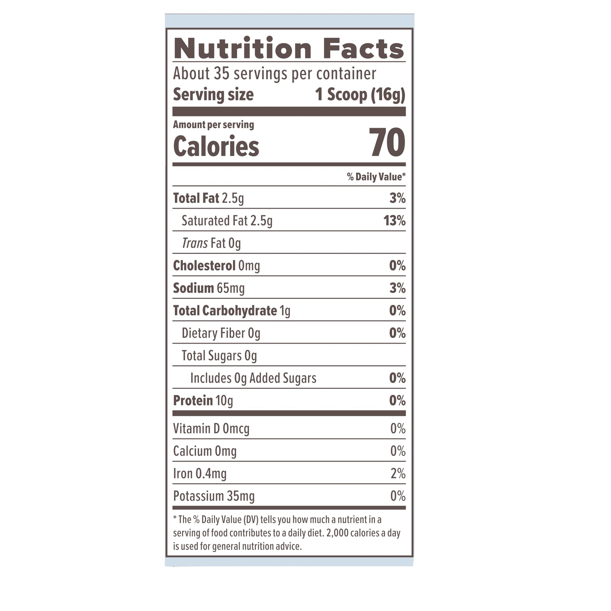 Primal Kitchen vanilla collagen peptide powder supplement nutrition facts label