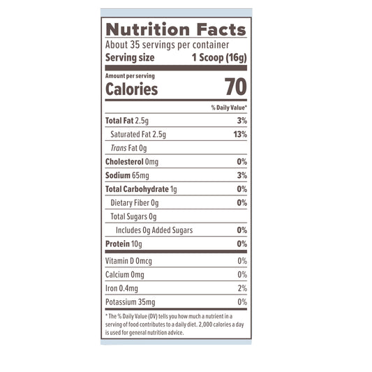 Primal Kitchen vanilla collagen peptide powder supplement nutrition facts label