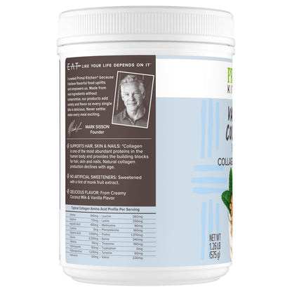Primal Kitchen 20 ounce collagen drink mix container for hair and nails