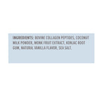 Authentic imported USA beauty supplement packaging showing vanilla coconut ingredients