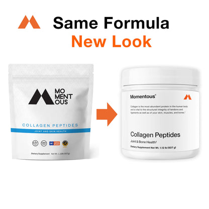 Momentous Collagen Protein Powder with Fortigel ingredient label details
