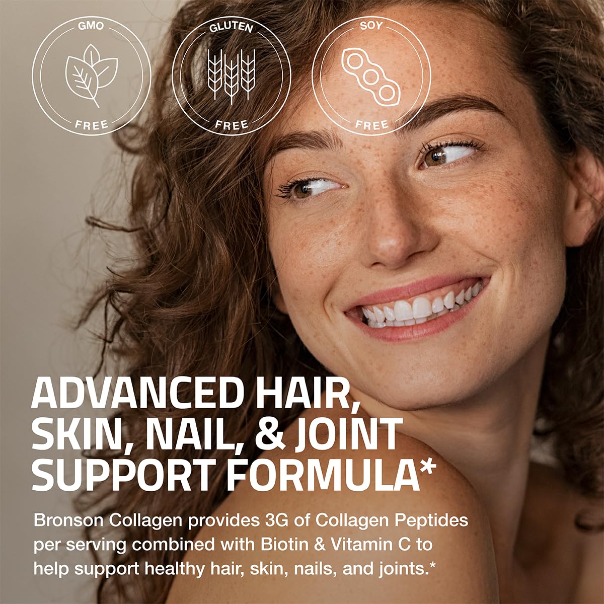 Non GMO and gluten free hydrolyzed bovine collagen tablets for authentic skincare