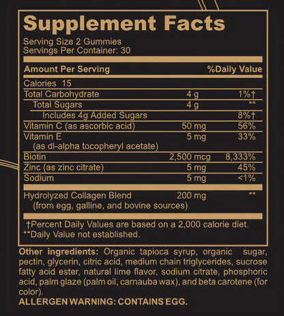 Authentic USA imported Black Girl Vitamins showing 60 count collagen chewable supplements.