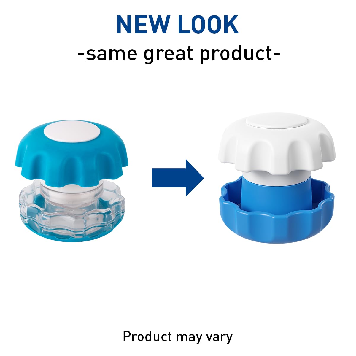 Ezy Dose travel-friendly medication crusher demonstrating the compact size next to pills.
