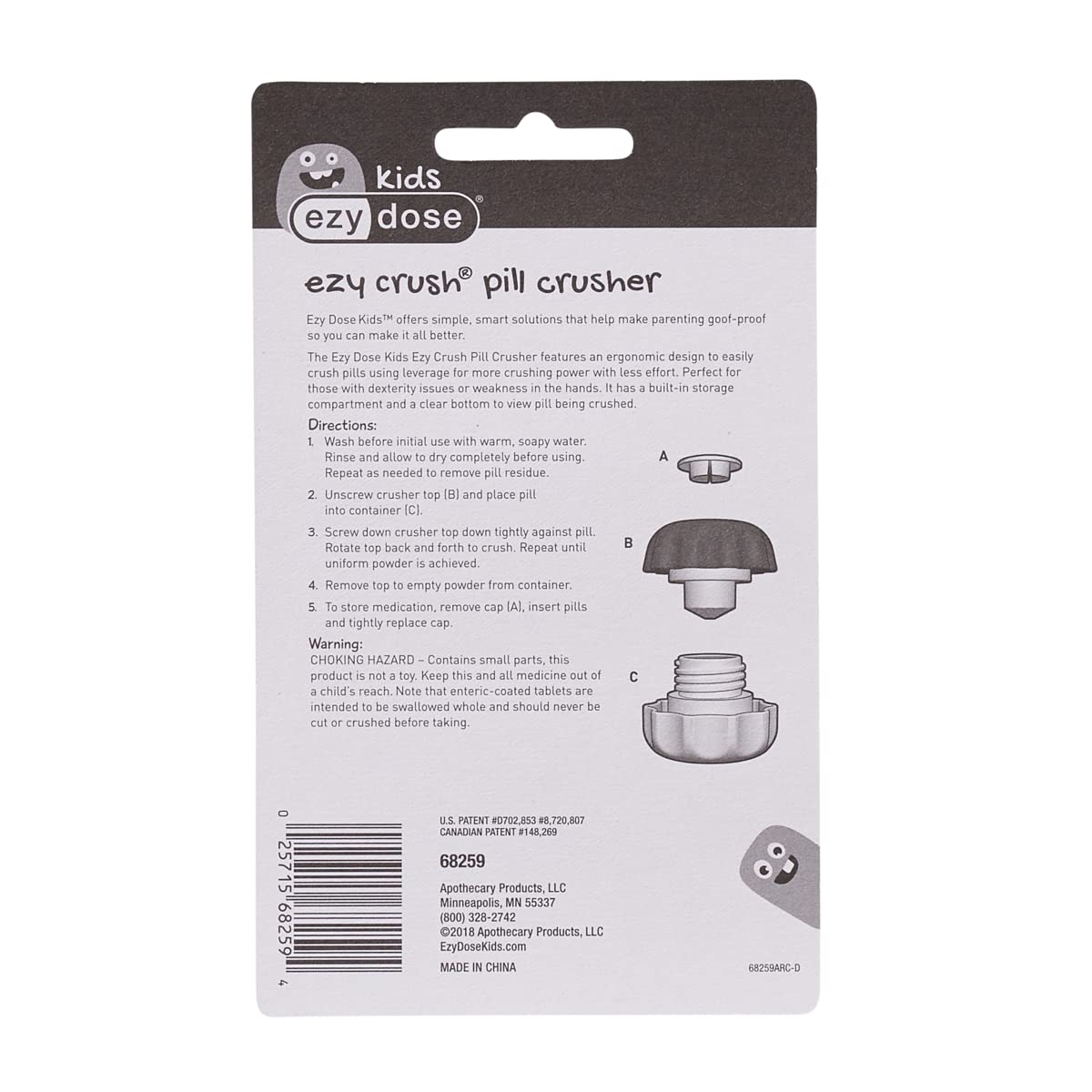 Ezy Dose BPA-free medical tool showing the clear bottom base for easy viewing.