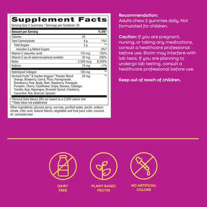 Authentic USA imported daily beauty supplement bottle for hair fall control and glowing skin