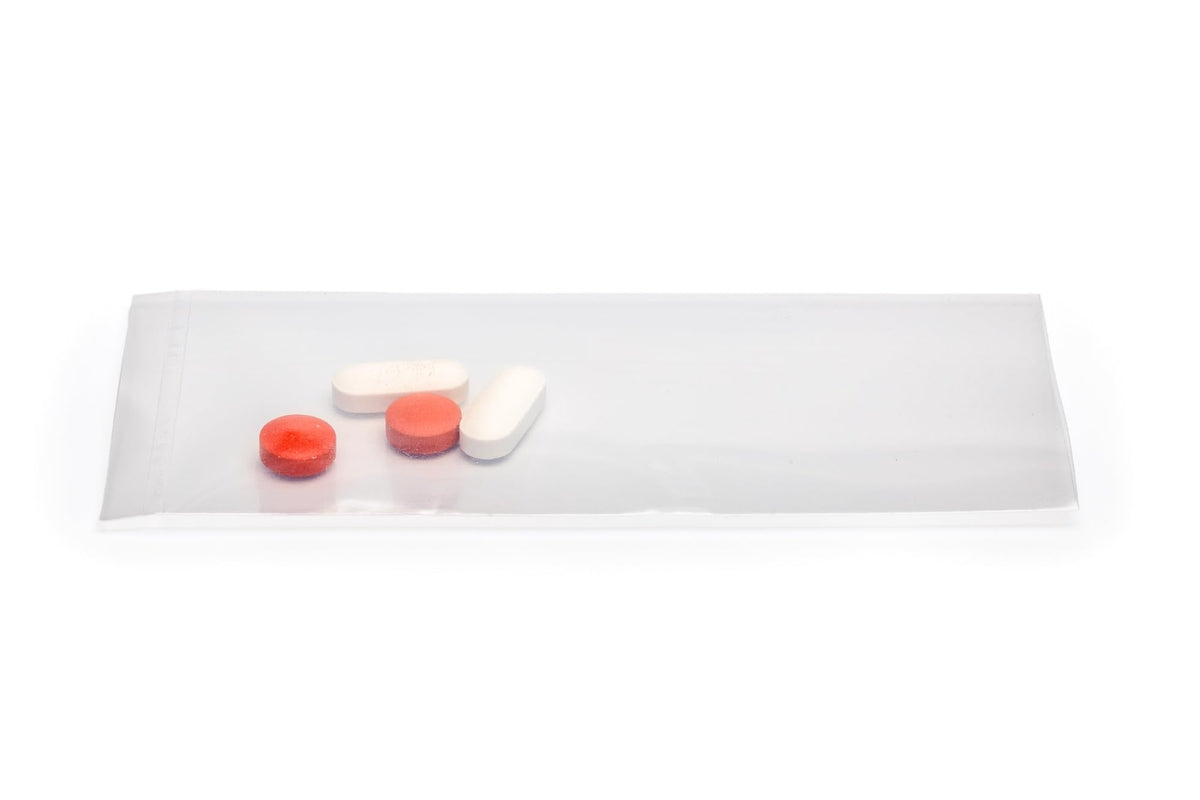 Vakly hundred pack disposable pill bags dimensions and size demonstration
