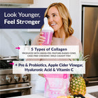 SkinnyFit Super Youth 5 types collagen supplement nutrition facts label view