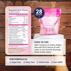 Authentic SkinnyFit multi collagen powder packaging showcasing probiotic and hyaluronic acid icons
