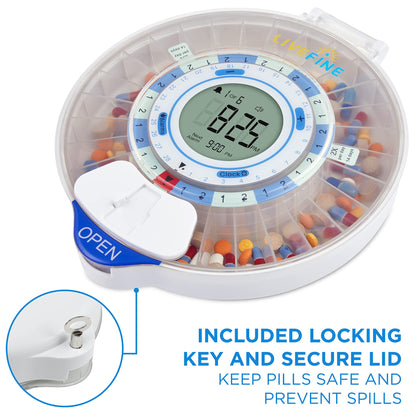 Live Fine metal key accessory tool for electronic medication organizers