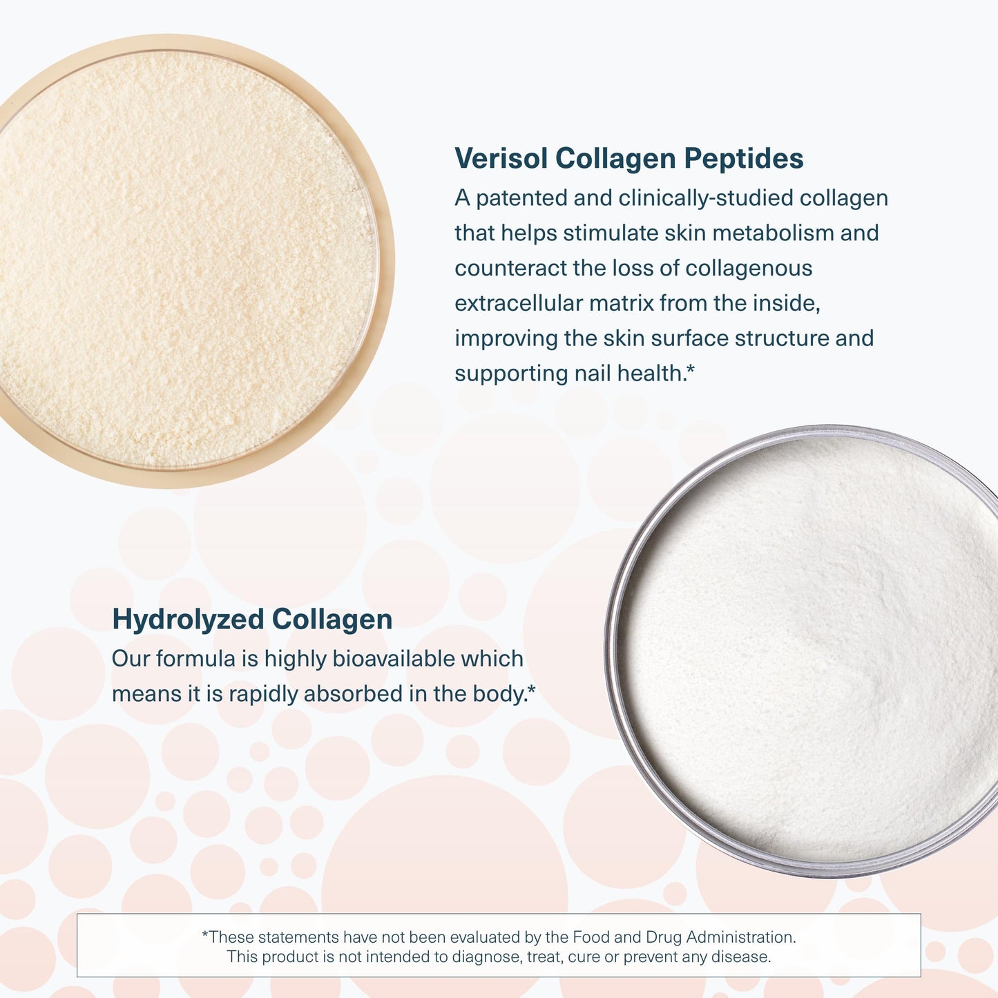 Single serving one fluid ounce Youtheory collagen packet being held to showcase portable packaging size.