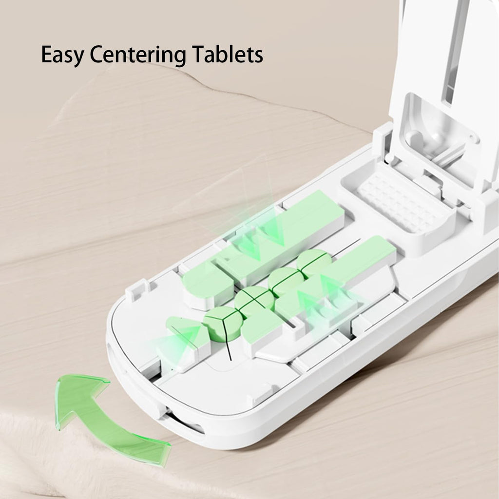 YULIKIKER multi functional tablet divider with integrated travel storage cup open