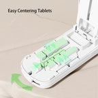 YULIKIKER multi functional tablet divider with integrated travel storage cup open