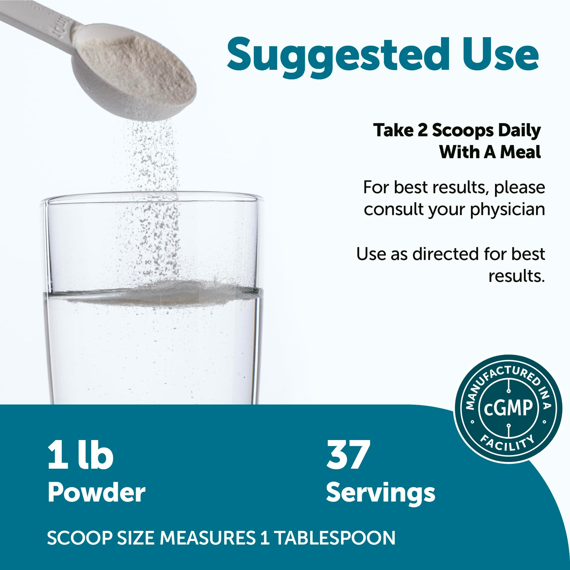 Type I marine collagen peptides powder container showing non GMO and gluten free certifications.