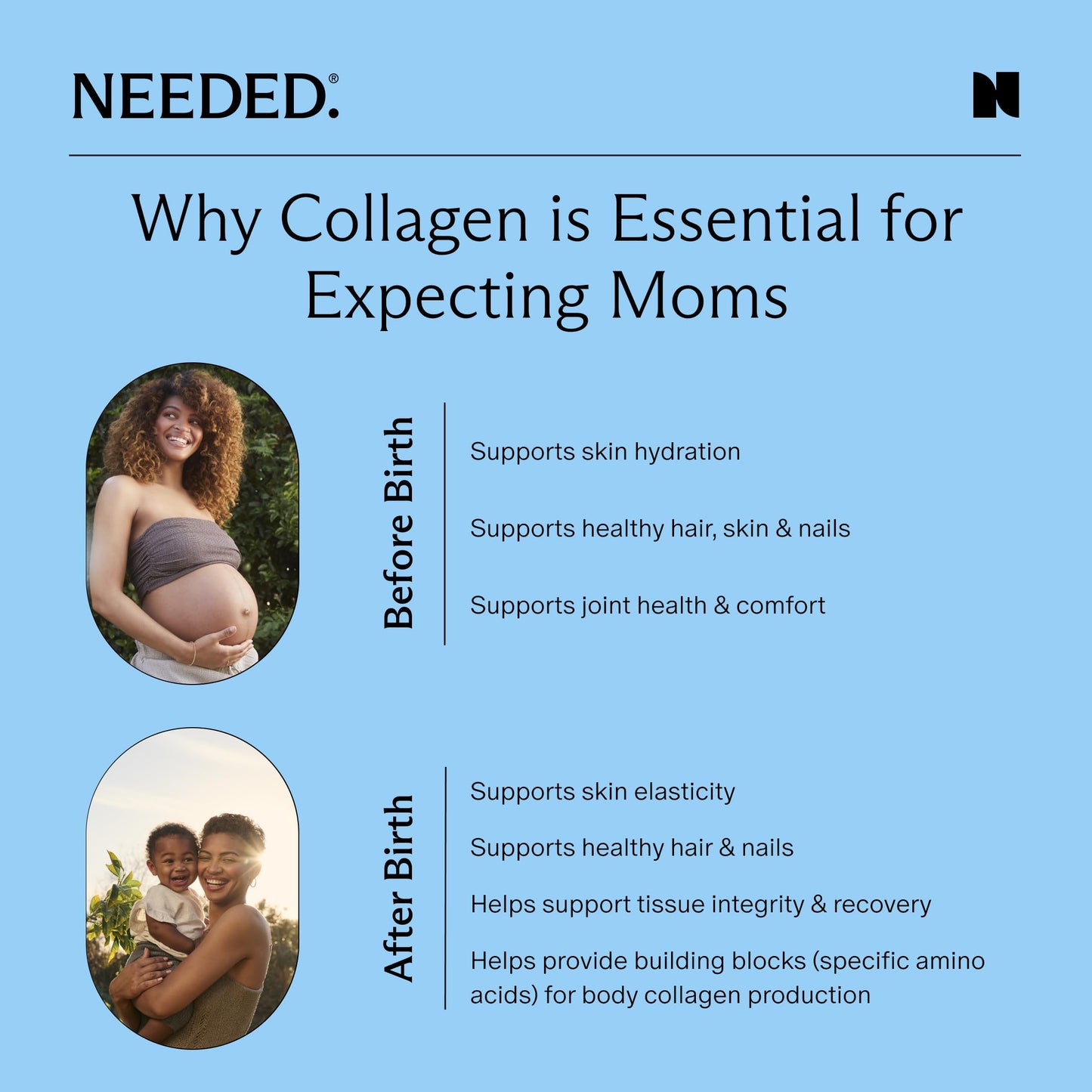 Clean sourced prenatal protein powder dietary supplement independent testing seal