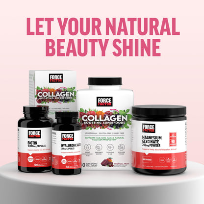 Vegetarian friendly collagen support vitamins C and E chews bottle angle view.