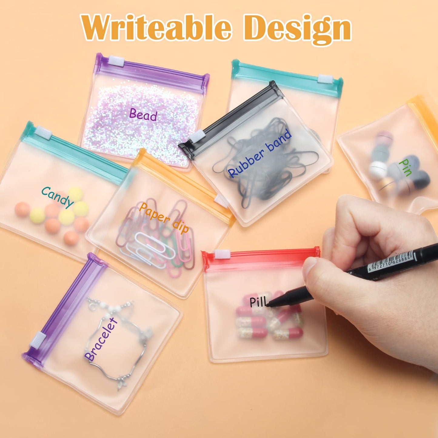 Anglecai portable plastic medicine organizer pouches demonstrating waterproof material quality