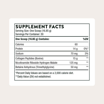 Thorne Collagen Fit container showing ingredients and NSF Certified for Sport seal