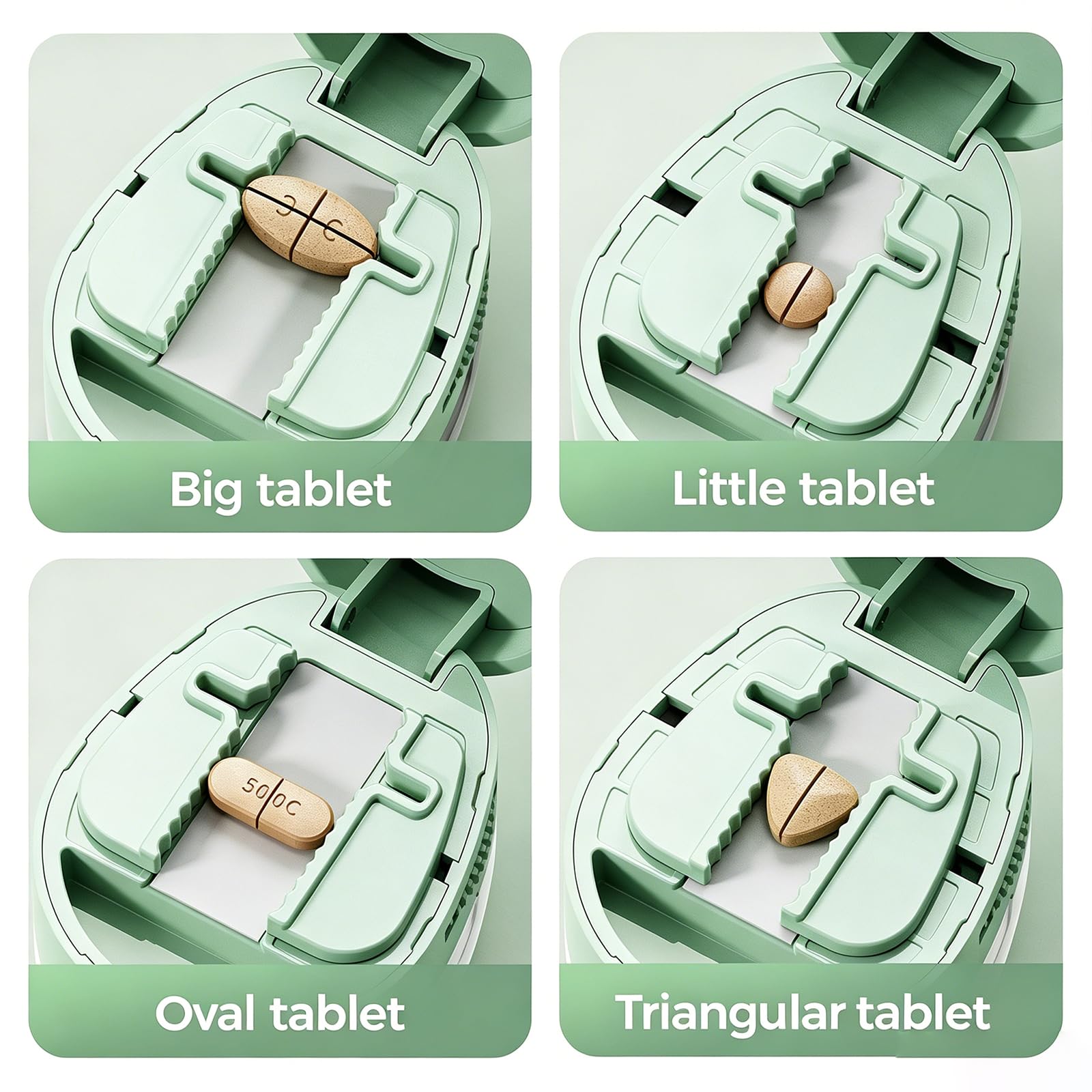 Travel friendly green medicine organizer being stored effortlessly in a compact handbag