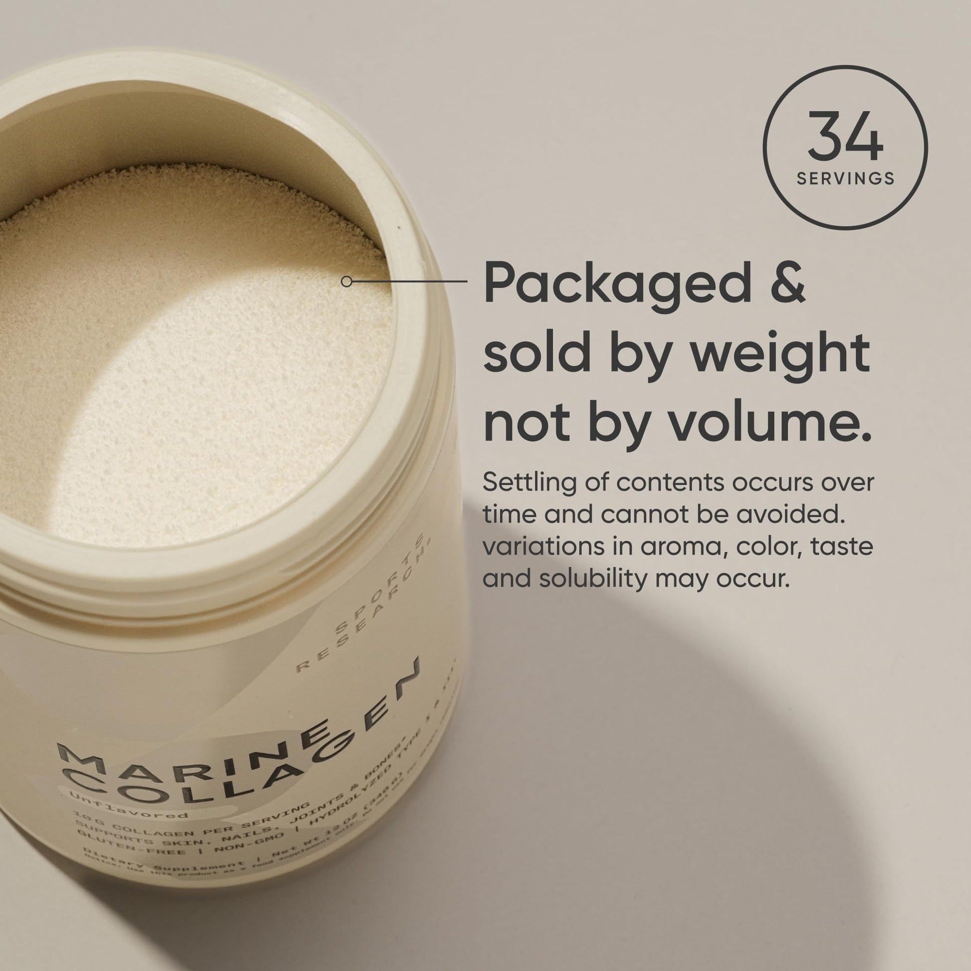 Keto and paleo certified dietary supplement powder close up view.
