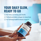 Live Conscious Beyond Collagen ninety capsules container illustrating serving size and directions.