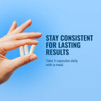 Travel friendly Live Conscious collagen supplement capsules replacing traditional unflavored powders.