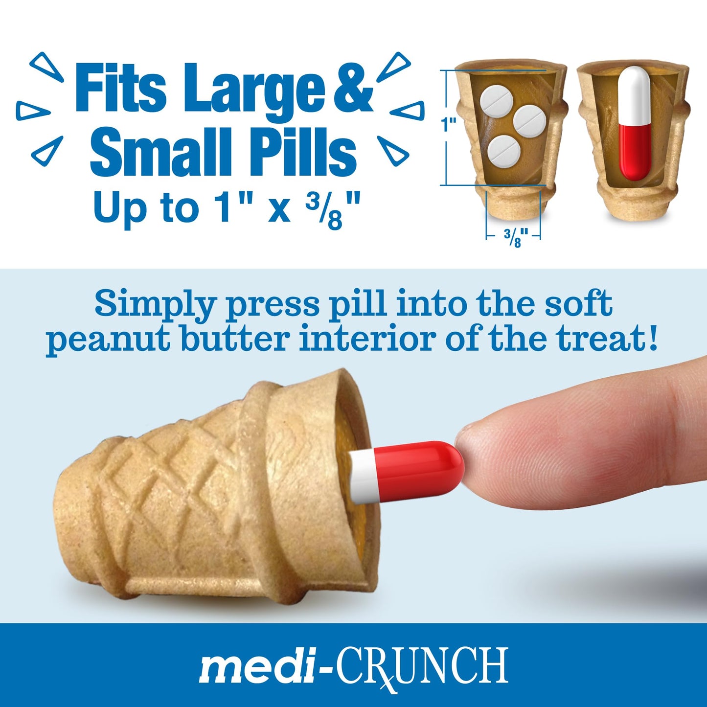 Canine health supplies peanut butter filled dog treats for pills