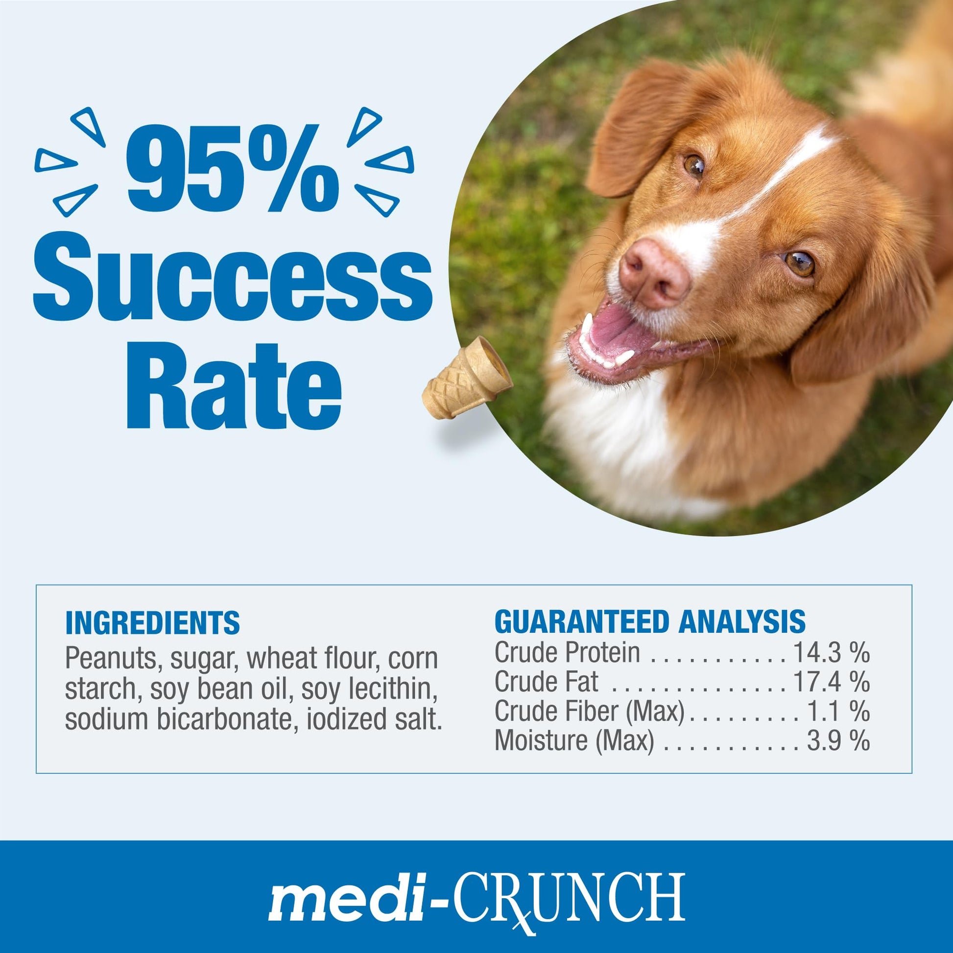 Premium dog pill hider pouches peanut butter flavor lifestyle shot